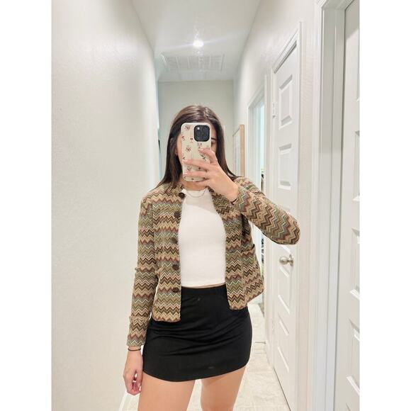 vintaged charter club button down cardigan - size small - Picture 2 of 5